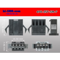 Photo3: ●[JST] SM series 4 pole F connector (no terminals) /4P-JST-SM-F-tr