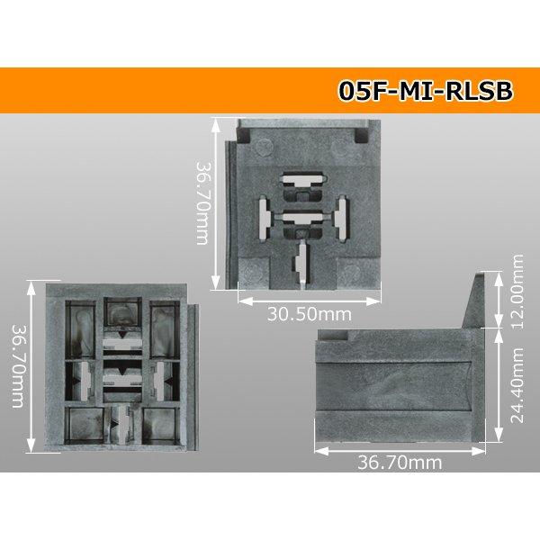 Photo3: ●[TE] Plug in mini-ISO relay socket base (no terminals) /05F-MI-RLSB-tr  (3)