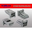 Photo2: ●[TE]025 type series 4 pole F connector [gray] (no terminals)/4P025-TE-6722-GR-F-tr (2)