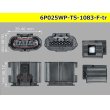 Photo3: ●[sumitomo]025 type TS waterproofing series 6 pole [one line of side] F connector(no terminals) /6P025WP-TS-1083-F-tr (3)