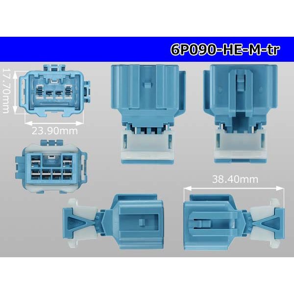 Photo3: ●[sumitomo] 090 type HE series 6 pole M connector（no terminals）/6P090-HE-M-tr (3)