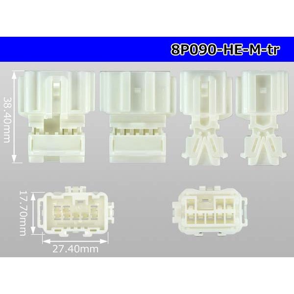 Photo3: ●[sumitomo] 090 type HE series 8 pole M connector（no terminals）/8P090-HE-M-tr (3)