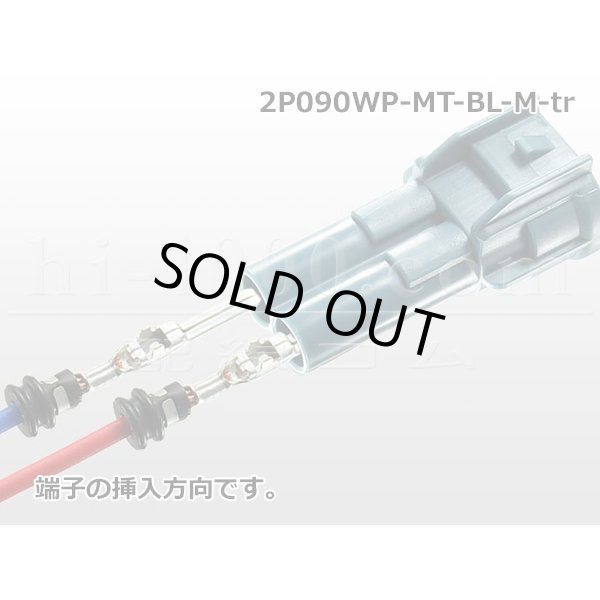 Photo4: ●[sumitomo] 090 type MT waterproofing series 2 pole M connector [blue]（no terminals）/2P090WP-MT-BL-M-tr (4)