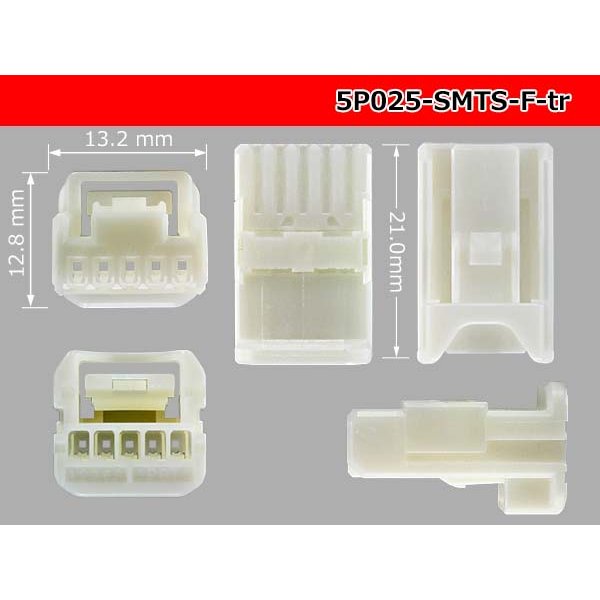 Photo3: ●[sumitomo]025 type 5 pole TS series F connector (no terminals) /5P025-SMTS-F-tr (3)