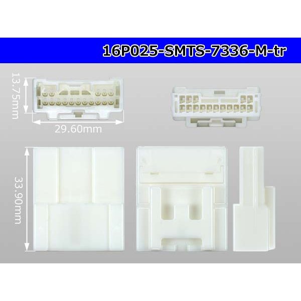 Photo3: ●[Sumitomo] 025 type 16 pole TS series [5+11 sequence] M connector (no terminals) /16P025-SMTS-7336-M-tr (3)