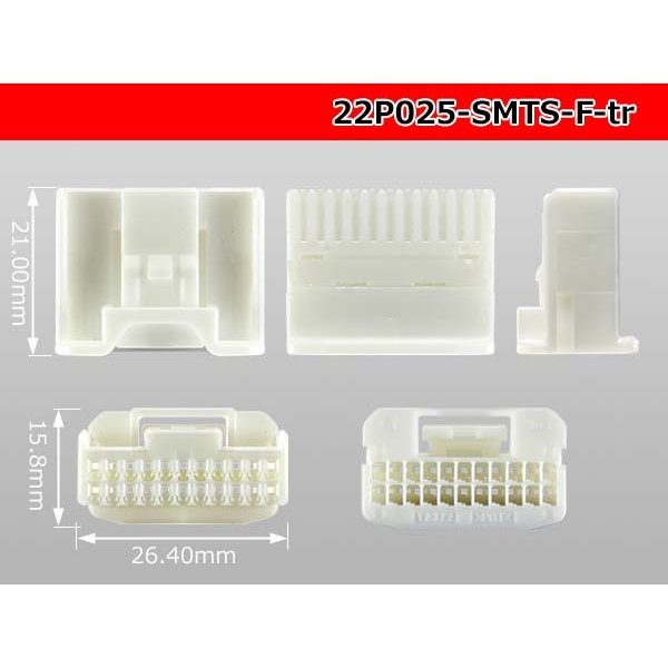 Photo3: ●[sumitomo]025 type 22 pole TS series F connector (terminals) /22P025-SMTS-F-tr (3)