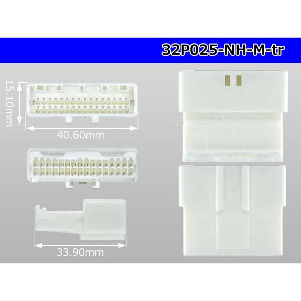 Photo3: ●[sumitomo] 025 type NH series 32 pole M side connector, it is (no terminals) /32P025-NH-M-tr (3)