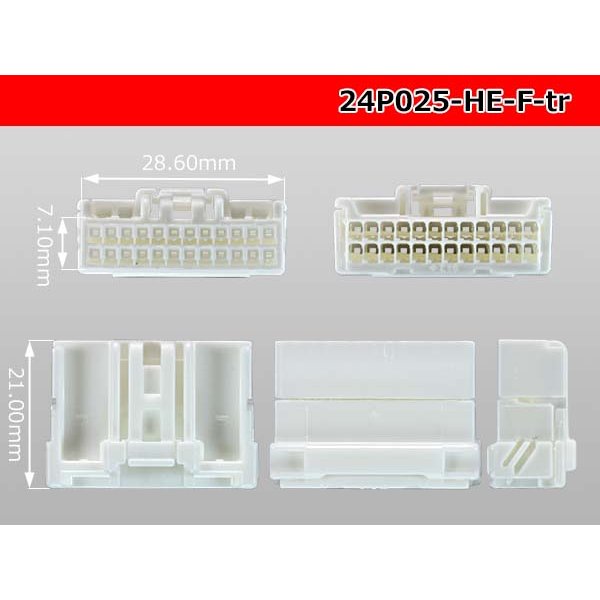 Photo3: ●[sumitomo] 025 type HE series 24 pole F connector (no terminals) /24P025-HE-F-tr (3)