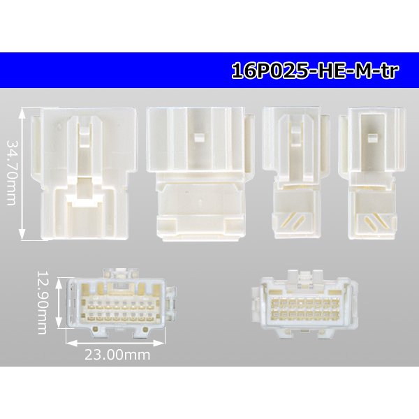 Photo3: ●[sumitomo]025 type HE series 16 pole M connector (no terminals) /16P025-HE-M-tr (3)