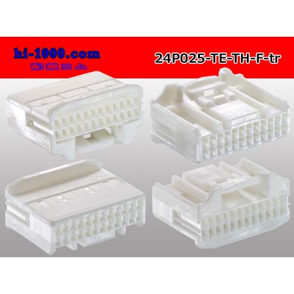 Photo2: ●[TE] 025 type series 24 pole F connector[white] (no terminals)/24P025-TE-TH-F-tr (2)