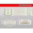 Photo3: ●[TE] 025 type series 28 pole F connector[white] (no terminals)/28P025-TE-TH-F-tr (3)