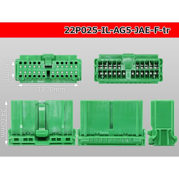 Photo3: ●[JAE]025 type IL-AG5 series 22 pole F connector (no terminals) /22P025-IL-AG5-JAE-F-tr (3)