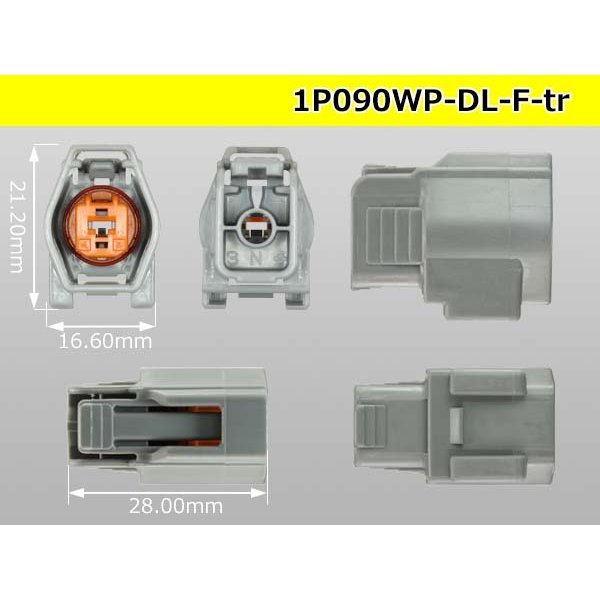 Photo3: ●[sumitomo] 090 type DL waterproofing series 1 pole F connector (no terminals) /1P090WP-DL-F-tr (3)