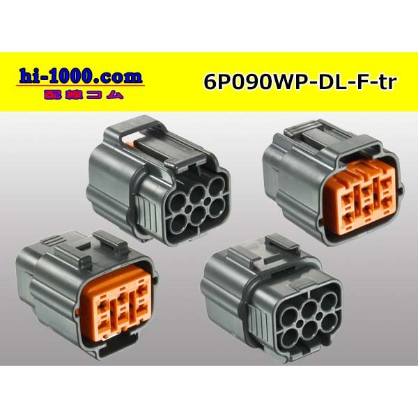 Photo2: ●[sumitomo] 090 type DL waterproofing series 6 pole F connector (no terminals) /6P090WP-DL-F-tr (2)