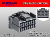 Photo: ●[TE]040 type 16 pole multi-lock F connector [black] (no terminals) /16P040-MTL-TE-BK-F-tr
