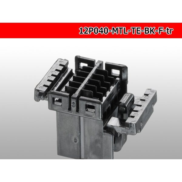 Photo4: ●[TE]040 type 12 pole multi-lock F connector [black] (no terminals) /12P040-MTL-TE-BK-F-tr (4)
