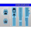 Photo3: ●[sumitomo]050 type HC series 2 pole M connector[skyblue] (no terminals)/2P050-HC-SB-M-tr (3)