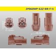 Photo3: ●[yazaki] 060 type 62 waterproofing series Z type 2 pole F connector [brown] (no terminal)/2P060WP-62Z-BR-F-tr (3)