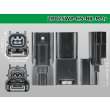 Photo3: [yazaki]025 type HS waterproofing series 2 pole M connector [black] (no terminals) /2P025WP-HS-BK-M-tr (3)