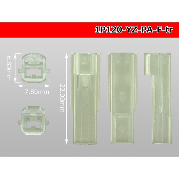 Photo3: ●[yazaki]120 type PA series 1 pole F connector (no terminals) (3)