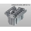 Photo4: ●[TE] 040+070 type ECMLI hybrid 22 pole F connector [gray] (no terminals) /22P040-070-ECML-AMP-GY-F-tr (4)