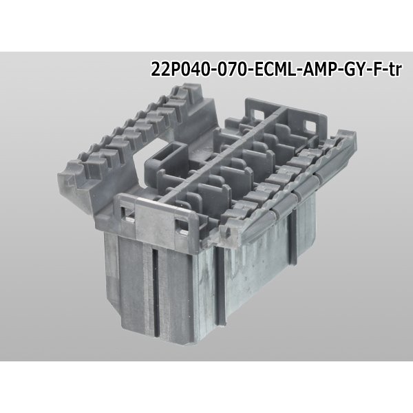 Photo4: ●[TE] 040+070 type ECMLI hybrid 22 pole F connector [gray] (no terminals) /22P040-070-ECML-AMP-GY-F-tr (4)