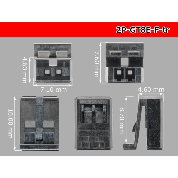 Photo3: Product made in HIROSE ELECTRIC GT8E series 2 pole F connector (according to the terminal)/2P-GT8E-F-tr (3)