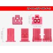 Photo3: ●[JST]PA series 2 pole F connector [pink] (no terminals) /2P-PA-JST-PK-F-tr (3)