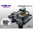 Photo2: ●[yazaki]  090II waterproofing series 2 pole F connector[black] (no terminals)/2P090WP-YZ-I-F-tr (2)