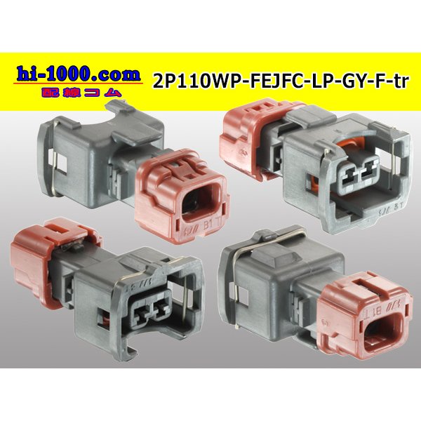 Photo2: Only as for Furukawa Electric 110 type JFC type 2 pole F connector according to the [gray] terminal /2P110WP-FEJFC-LP-GY-F-tr (2)