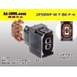 Photo1: ●[yazaki] 58 waterproofing connector W types [vertical type] bipolar F connector(no terminals) /2P58WP-W-T-BK-F-tr (1)