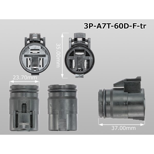 Photo3: ●Tripolar 60D female connector (terminals) /3P-A7T-60D-F-tr (3)