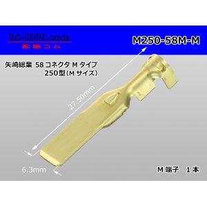 Photo: [Yazaki] 250 type 58 series M type M terminal (Medium size) /M250-58M-M