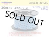 Photo: ●[SWS]  AVS1.25  spool 30m Winding 　 [color Light Blue] /AVS125-30-LBL