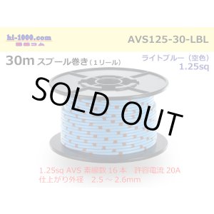 Photo: ●[SWS]  AVS1.25  spool 30m Winding 　 [color Light Blue] /AVS125-30-LBL