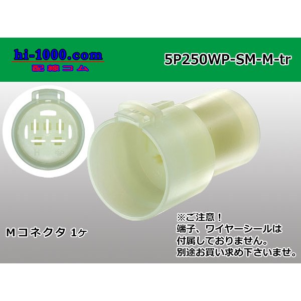 Photo1: ●[sumitomo]  250 type waterproofing 5 pole M side connector (no terminals) /5P250WP-SM-M-tr (1)