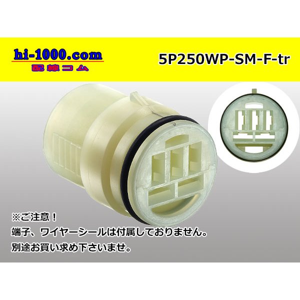 Photo1: ●[sumitomo]  250 type waterproofing 5 pole F side connector (no terminals) /5P250WP-SM-F-tr (1)