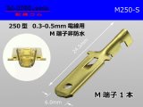 Photo: [Yazaki] 250 type male terminal - small size (for the 0.3-0.5mm electric wire) /M250-S