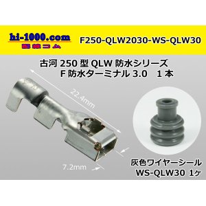 Photo: [Furukawa-Electric] 250 Type  /waterproofing/  female  terminal 2.0-3.0+ [Furukawa-Electric]  Wire seal 3.0 Set items /F250-QLW2030-WS-QLW30