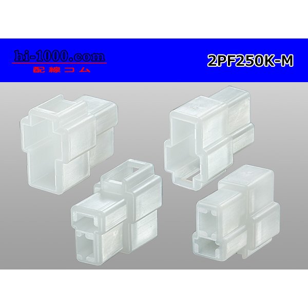 Photo2: ●[yazaki] 250 type 2 pole CN(A) series  M connector (no terminals) /2PF250-M-tr (2)