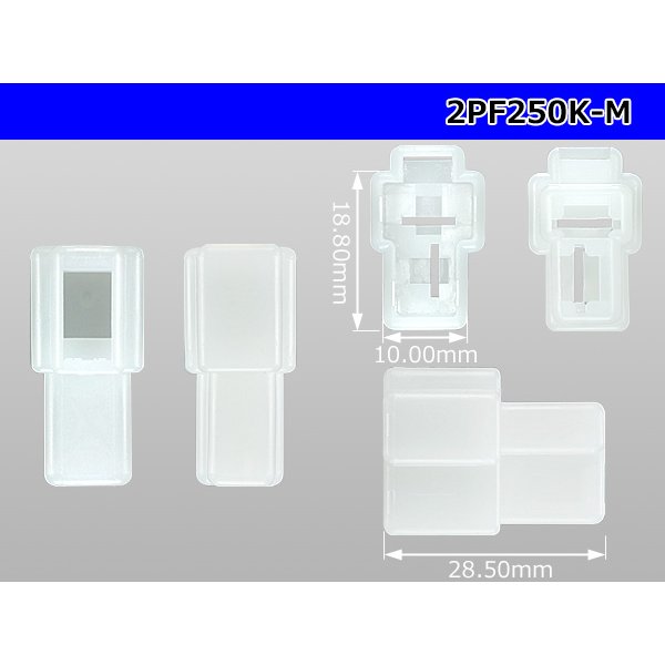 Photo3: ●[yazaki] 250 type 2 pole CN(A) series  M connector (no terminals) /2PF250-M-tr (3)