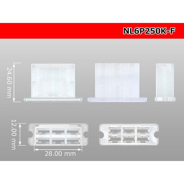 Photo3: ●[sumitomo] 250 type LT series 6 pole F connector [Flange type]  (no terminals) /NL6P250-F-tr (3)