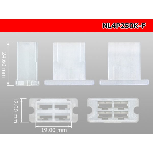 Photo3: ●[sumitomo] 250 type LT series 4 pole F connector [Flange type] (no terminals) /NL4P250-F-tr (3)