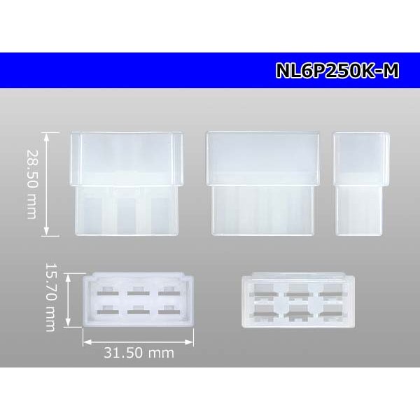 Photo3: ●[sumitomo]250 type LT series 6 pole M connector (no terminal) /NL6P250-M-tr (3)