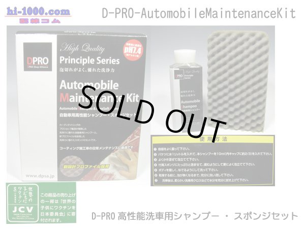 Photo1: [D-PRO]  High performance car wash shampoo _ Sponge set (1)