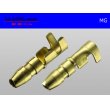 Photo2: Round Bullet Terminal  [color Gold]  male  terminal   only  - male  No sleeve /MG-sr (2)