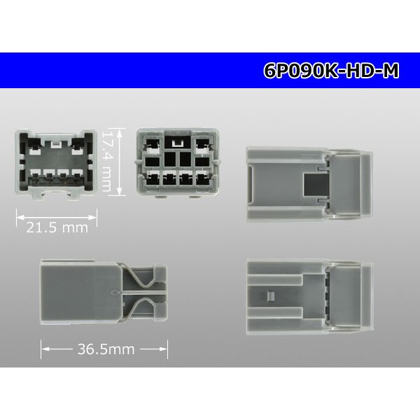 Photo3: ●[sumitomo] 090 type HD series 6 pole M connector（no terminals）/6P090-HD-M-tr (3)