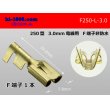 Photo1: [yazaki]250 Type 3.0mm Electric cable   female  terminal /F250-L-3.0 (1)