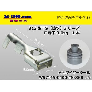 Photo: 312 Type TS /waterproofing/  series  female  terminal 3.0sq /F312WP-TS-3.0