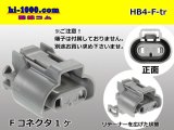 Photo: ●[sumitomo] HB4 F connector [gray] (no terminals) /HB4-F-tr 